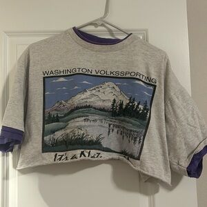 Vintage Washington crop top